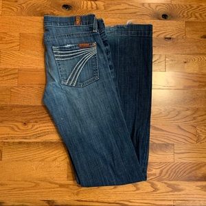 7 FOR ALL MANKIND DOJO JEANS, SIZE 25x32